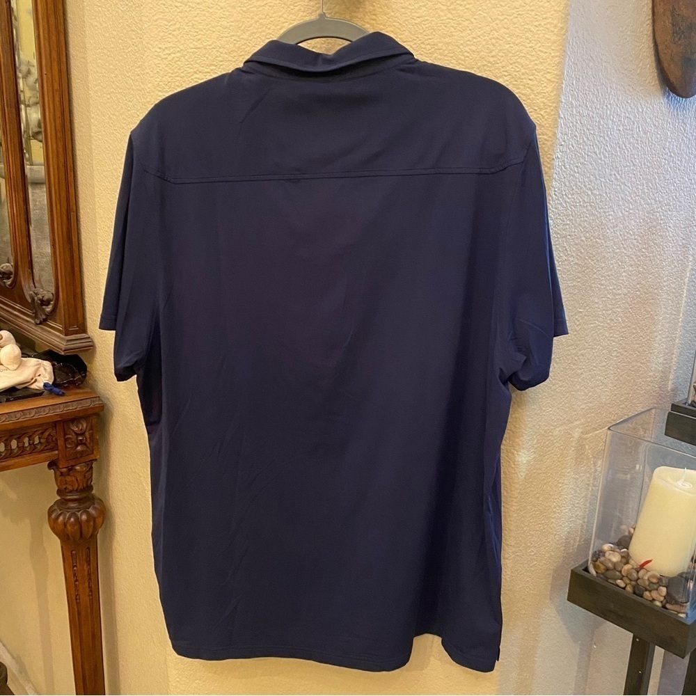 Rhone Men Navy Polo Shirt Size XL - Picture 4 of 8